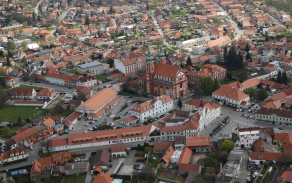 Letecký pohled na Starou Boleslav