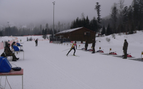 Biatlon probíhal na tratích v Hohenzollern Skistadion