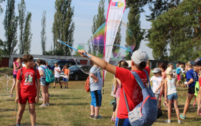 Součástí doprovodného programu byl i bublinový workshop
