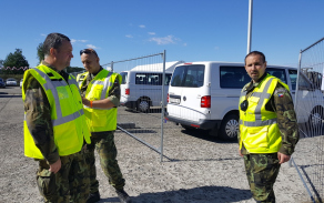 Dny NATO  - příslušníci 263. praporu podpory byli součástí zabezpečující jednotky